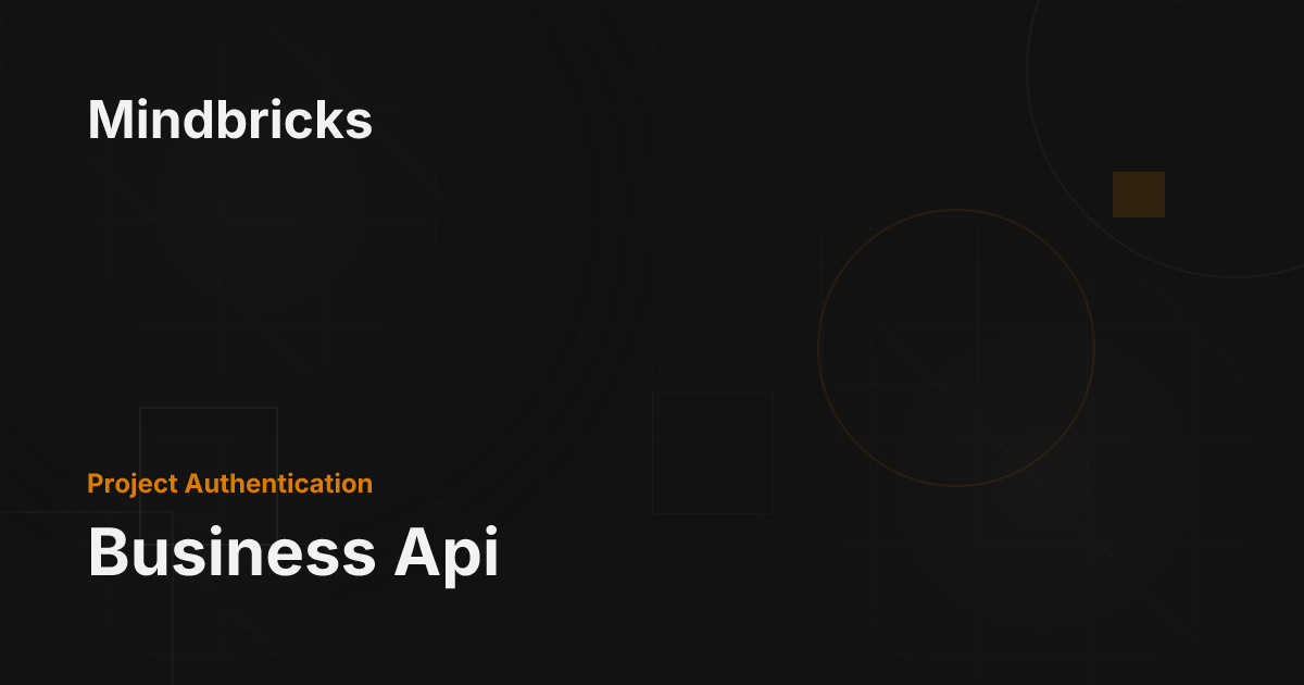 Business Api - Mindbricks Documentation